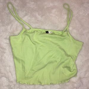 H&M light green top